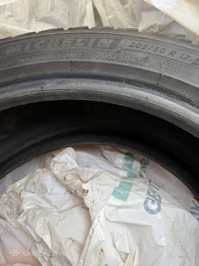 Dėvėtos padangos R17. 205/50 Michelin - nuotraukos Nr. 3