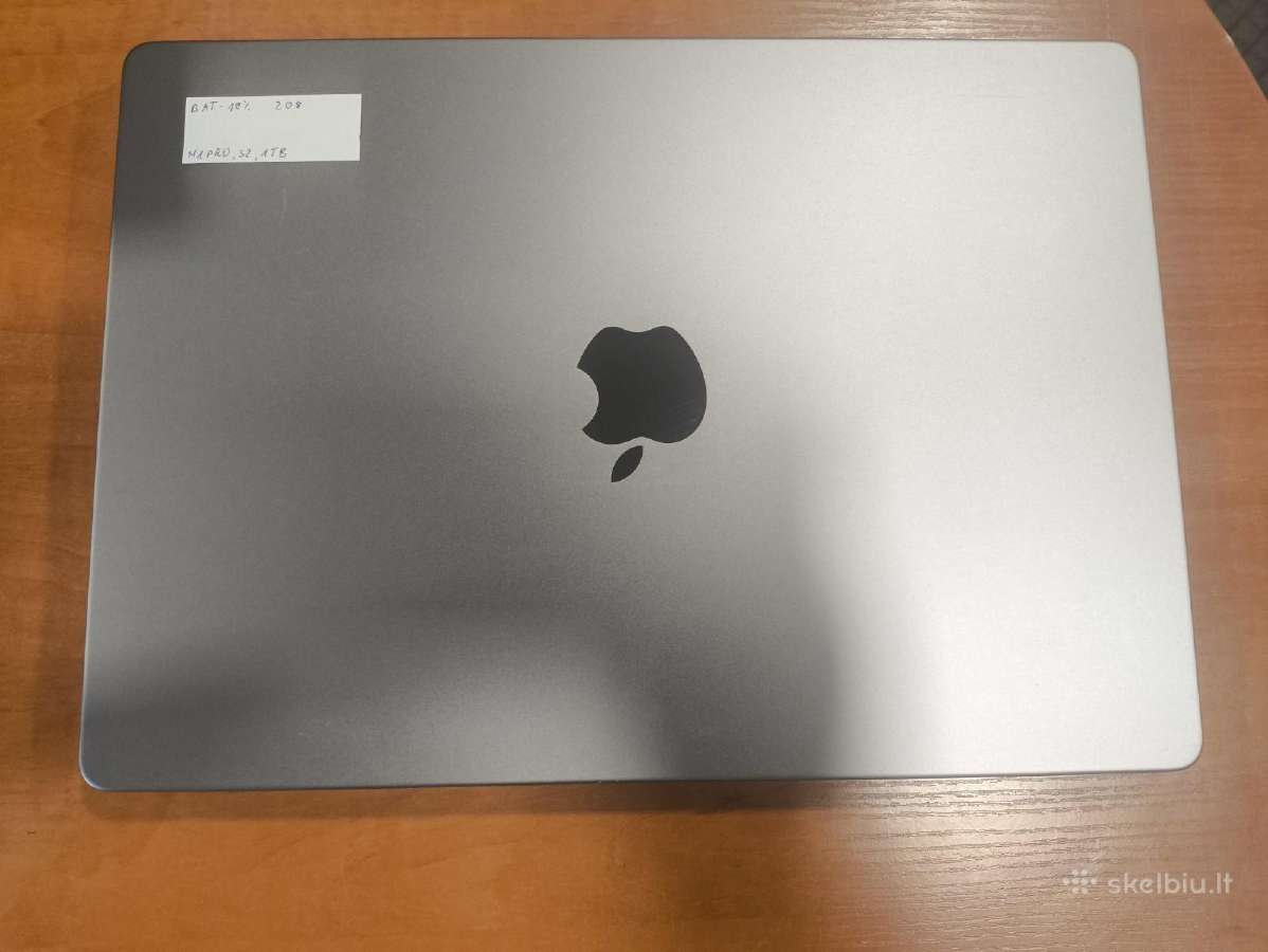 MacBook M1 Pro 2021 M1 Pro 32gb 1tb 19% - nuotraukos Nr. 3
