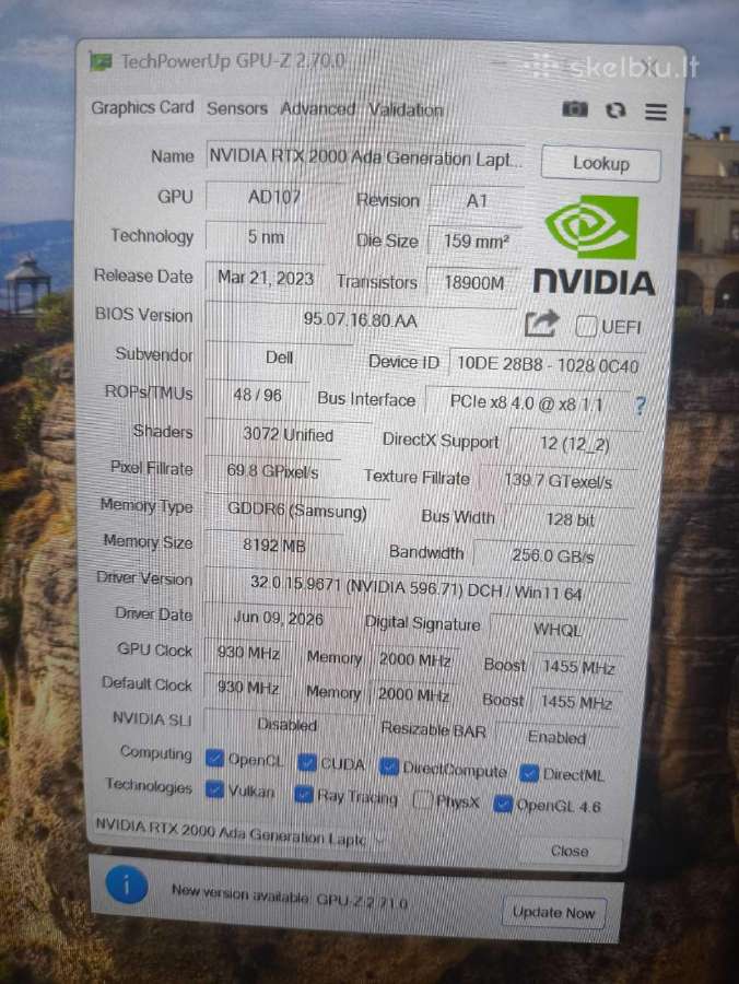 Precision 14" Qhd+ Ts 500 Nit i7-13800h 2027-10-27 - nuotraukos Nr. 6
