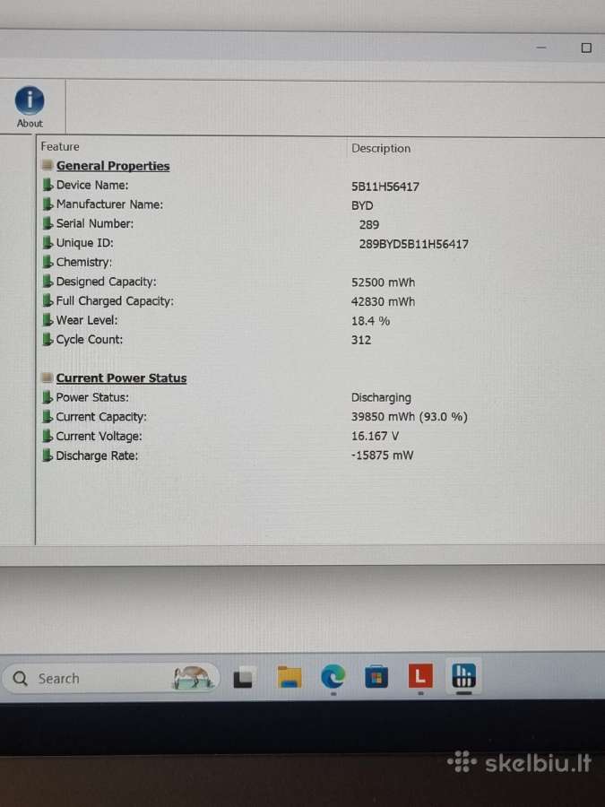 Lenovo Thinkpad T14 Gen 5 Ultra 5 32gb 1tb - nuotraukos Nr. 13