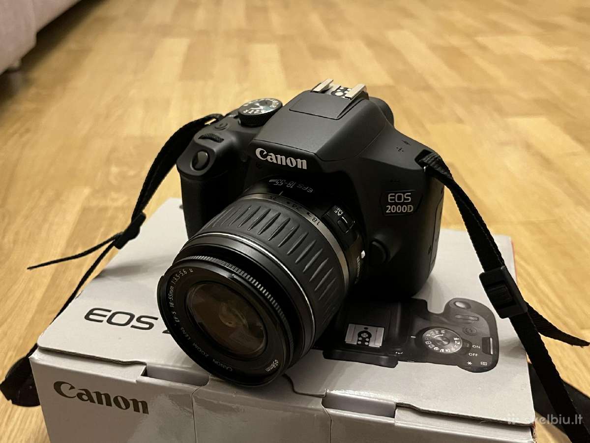 Canon EOS 2000d / 18-55mm / Wi-fi / 4k kadrų - nuotraukos Nr. 2