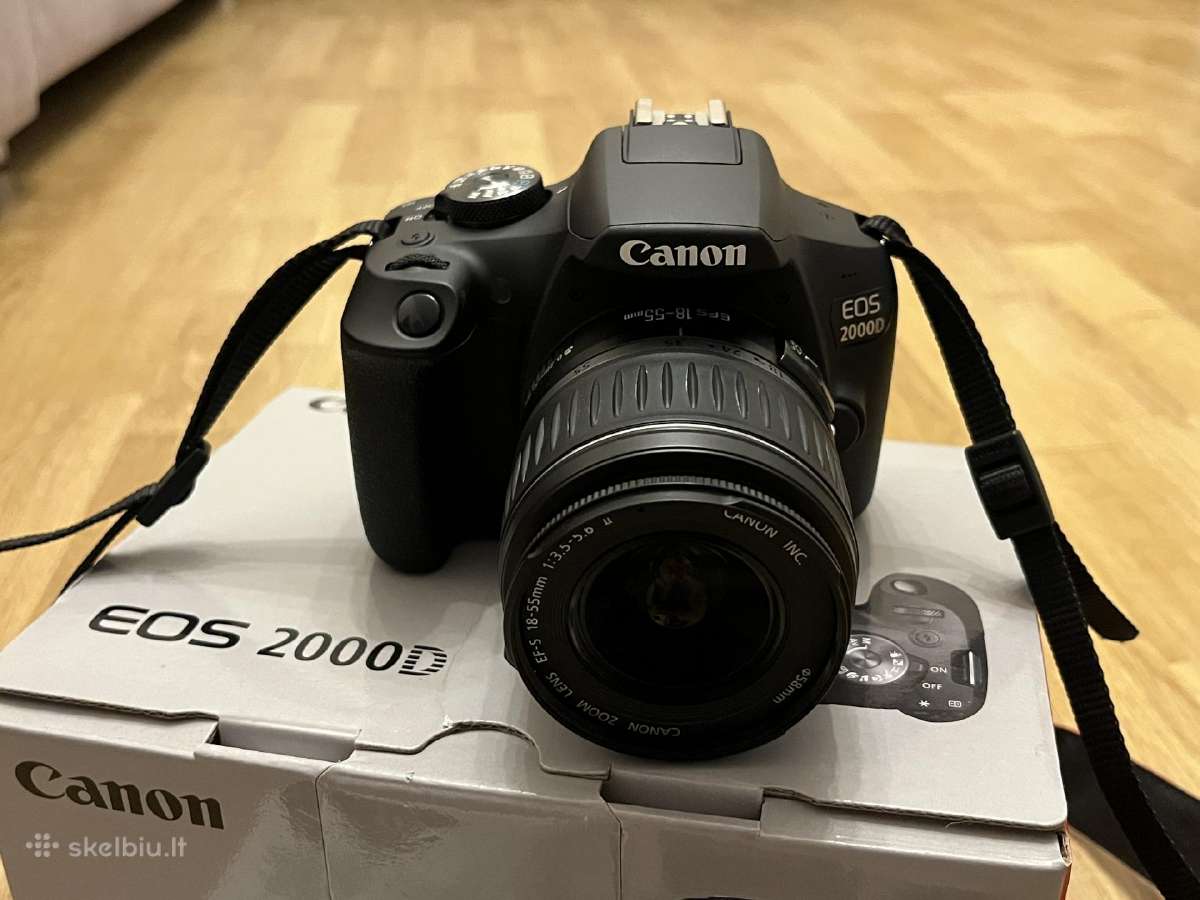 Canon EOS 2000d / 18-55mm / Wi-fi / 4k kadrų - nuotraukos Nr. 3