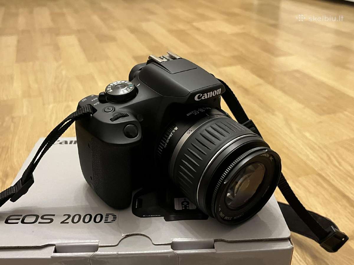 Canon EOS 2000d / 18-55mm / Wi-fi / 4k kadrų - nuotraukos Nr. 4