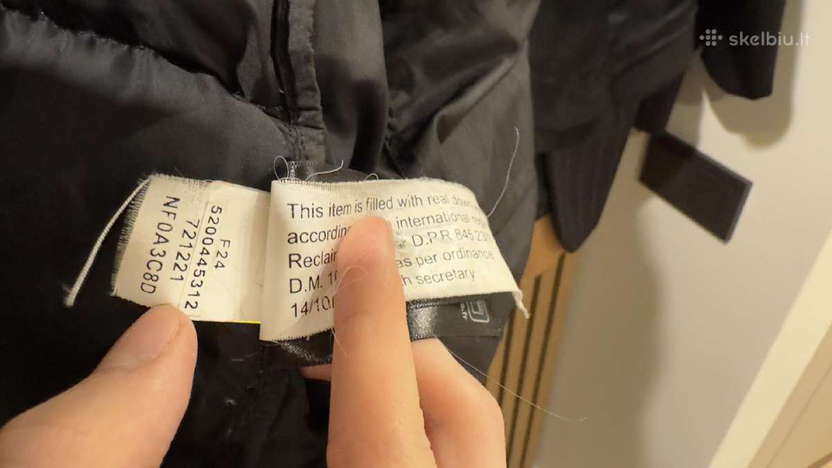 The North Face 700 Nuptse 1996 juoda striuke - nuotraukos Nr. 12