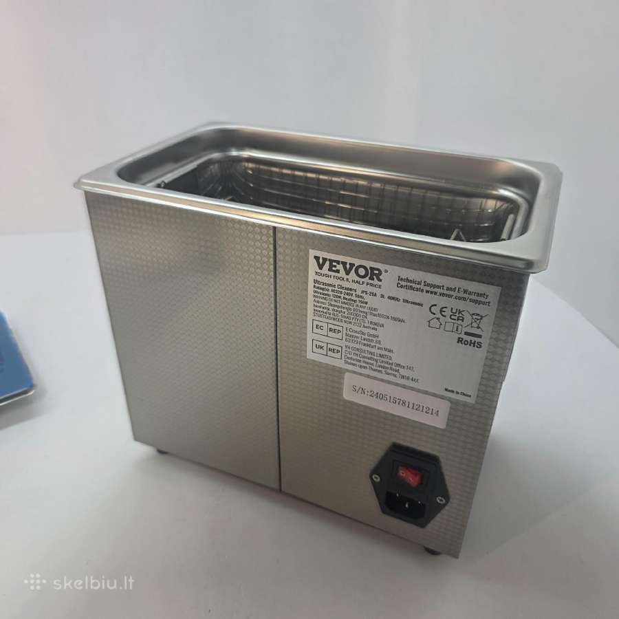 Vevor Ultragarsinis valytuvas 3l (Ultrasonic Clean - nuotraukos Nr. 4