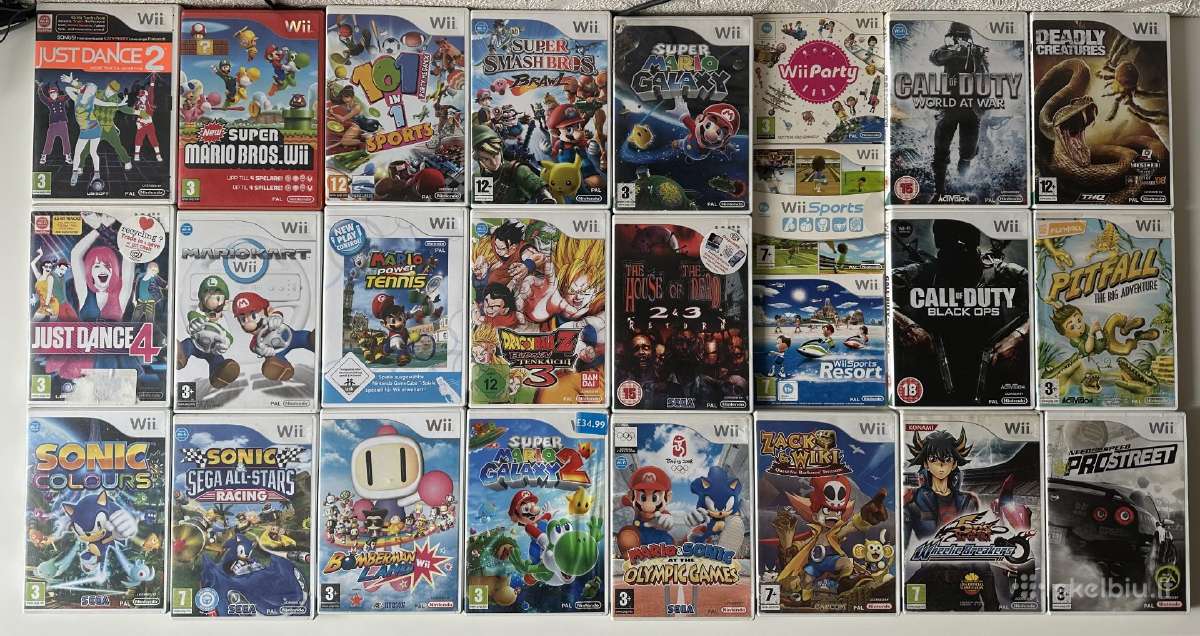 Nintendo Wii Zaidimu Rinkinys Pal, Nepasikartoja - nuotraukos Nr. 2