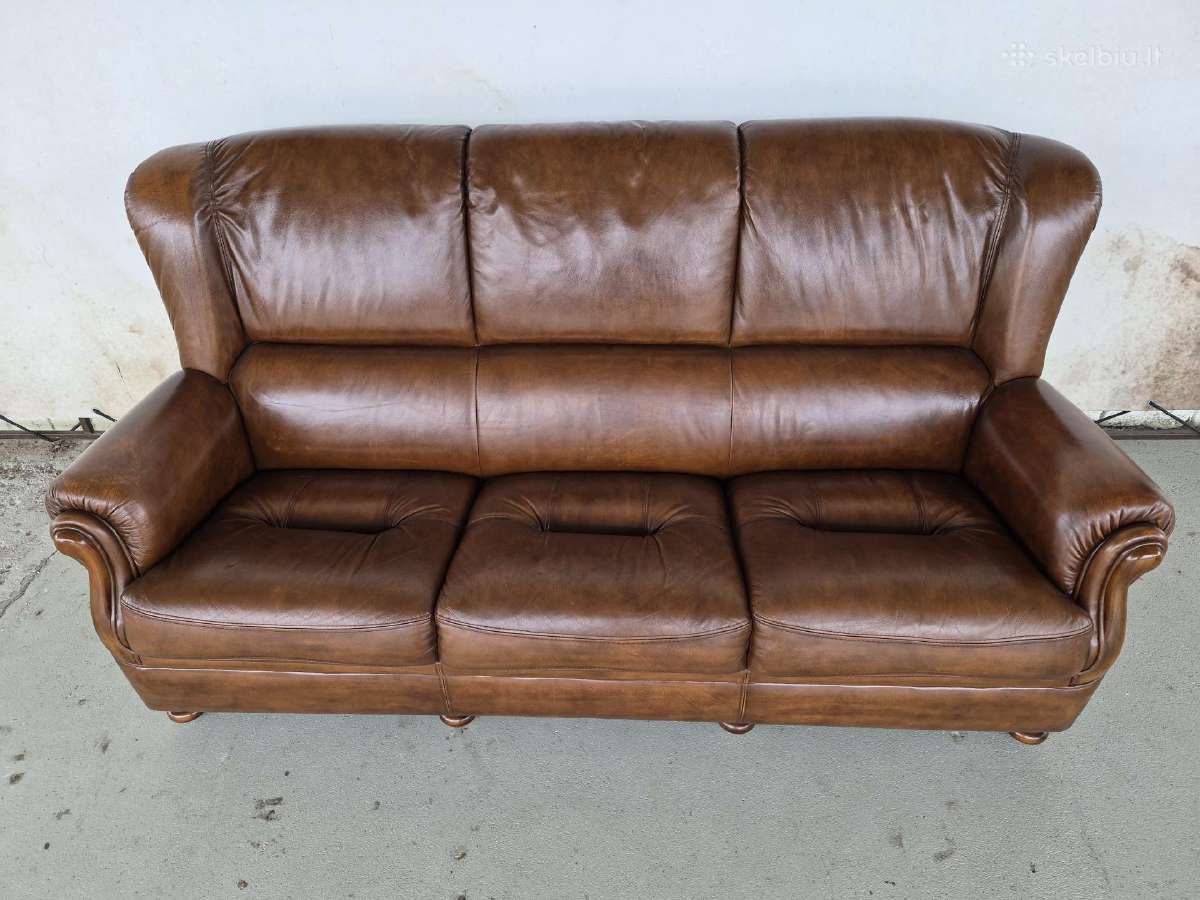 Odinė sofa - nuotraukos Nr. 2