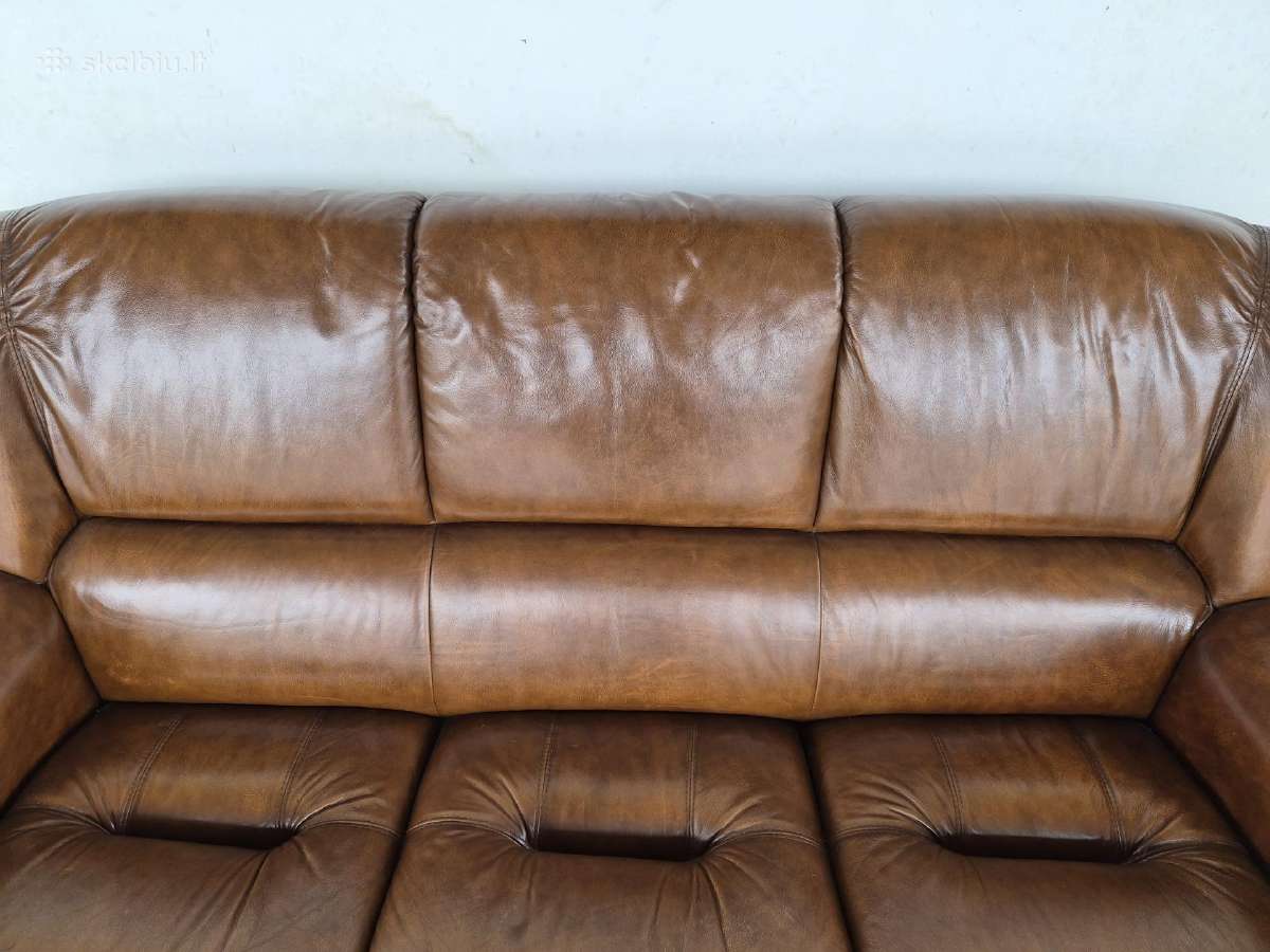 Odinė sofa - nuotraukos Nr. 3