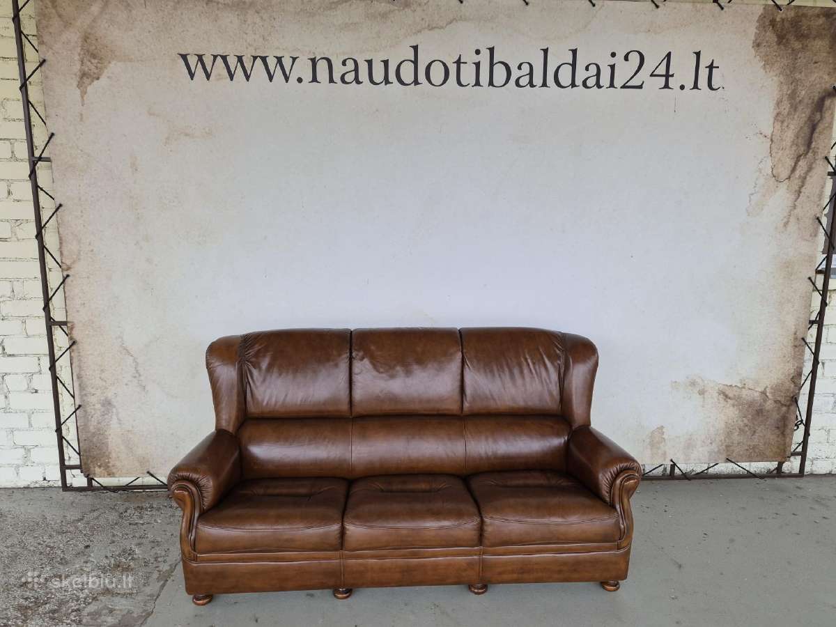Odinė sofa - nuotraukos Nr. 7
