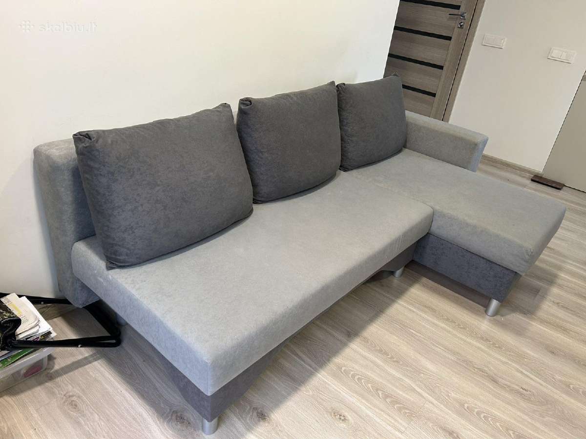 Tvarkingas pilkas minkštas kampas - 100 € - nuotraukos Nr. 2