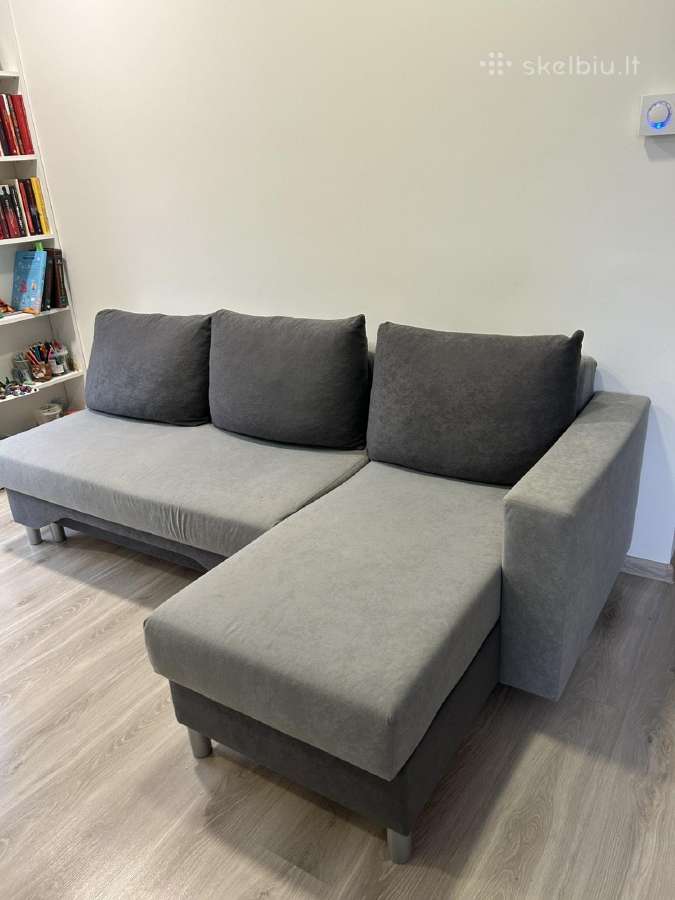 Tvarkingas pilkas minkštas kampas - 100 € - nuotraukos Nr. 4