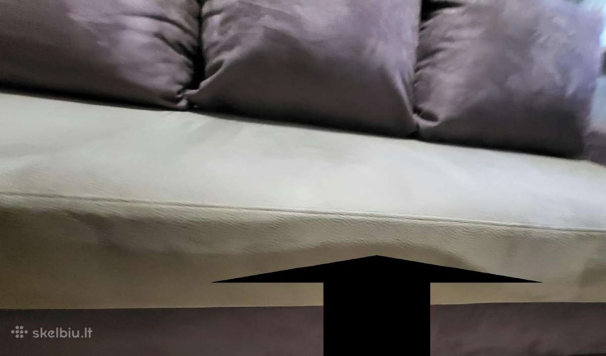 Geros būklės veliūrinė „Magrės baldai“ sofa - nuotraukos Nr. 4