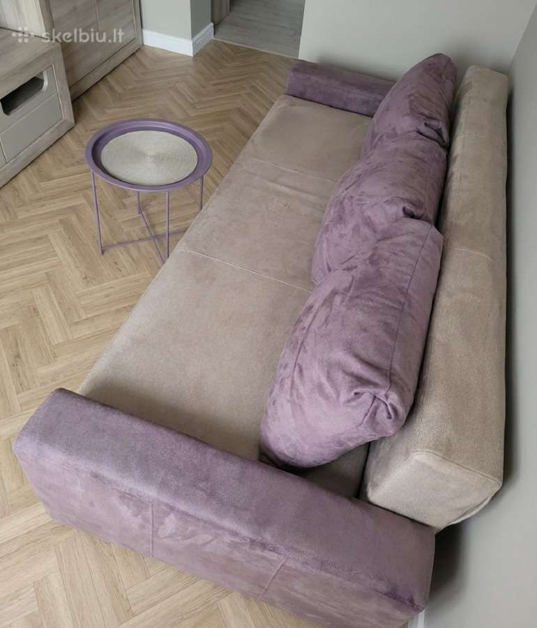 Geros būklės veliūrinė „Magrės baldai“ sofa - nuotraukos Nr. 2