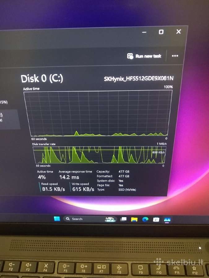 X13 Ryzen 7pro 6850u/32/500/680m - nuotraukos Nr. 2