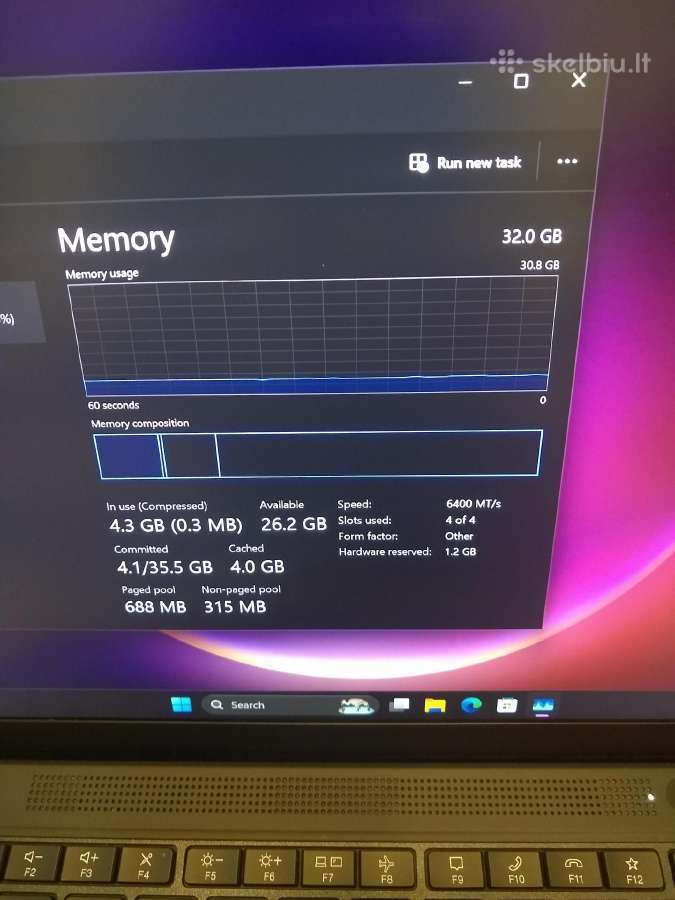 X13 Ryzen 7pro 6850u/32/500/680m - nuotraukos Nr. 3