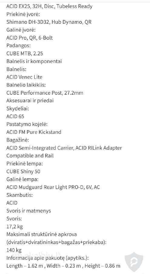 Praktiškai Naujas Cube Aimslx Fe29. Dusty - nuotraukos Nr. 17