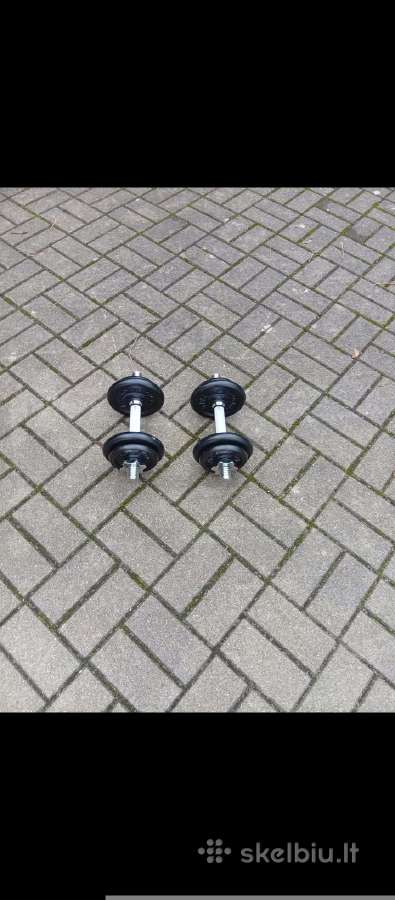 10+10kg.nauji metaliniai ardomi geri hanteliai - nuotraukos Nr. 3