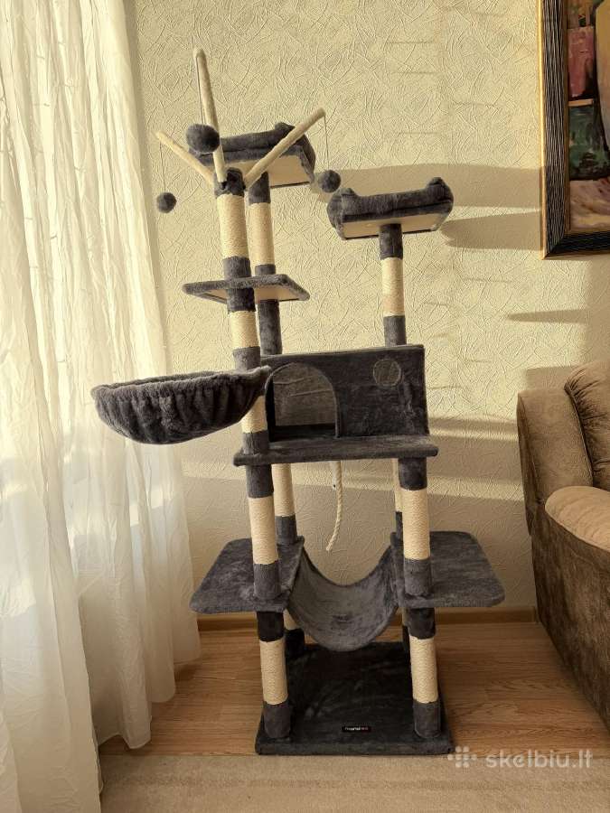Didelė kačių draskyklė – 164 cm, beveik nauja - nuotraukos Nr. 4