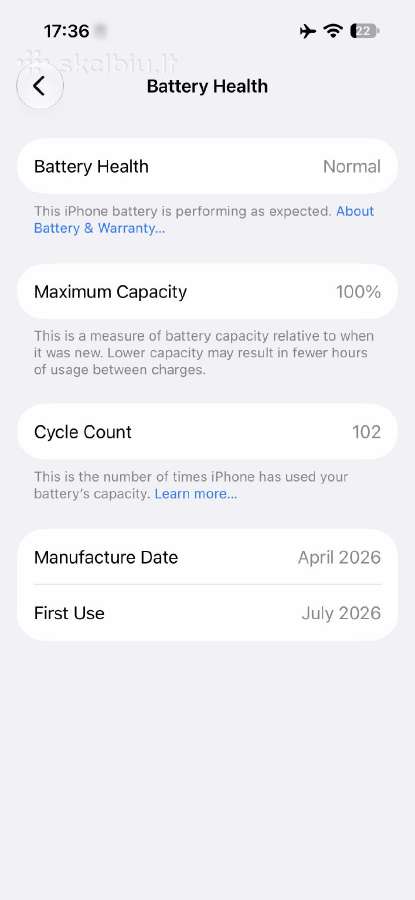 Apple iPhone 15 Pro 256gb Black 100% baterija - nuotraukos Nr. 8