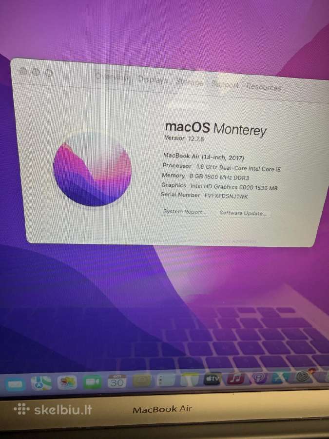 MacBook Air 13" (2017) – i5 / 8 GB / 128 GB SSD - nuotraukos Nr. 2