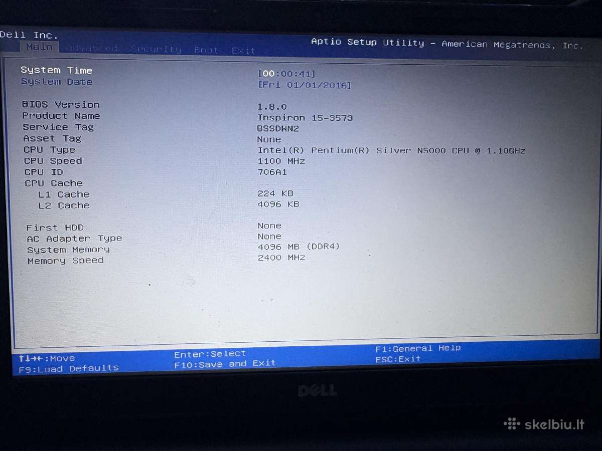 Dell Inspiron 15-3573 dalims - nuotraukos Nr. 5
