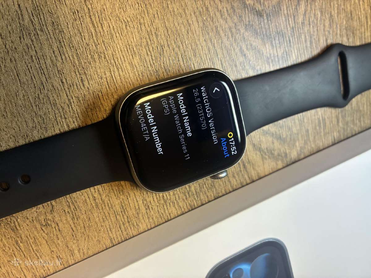 Apple Watch Series 11 GPS 46mm Space Grey Aluminiu - nuotraukos Nr. 3