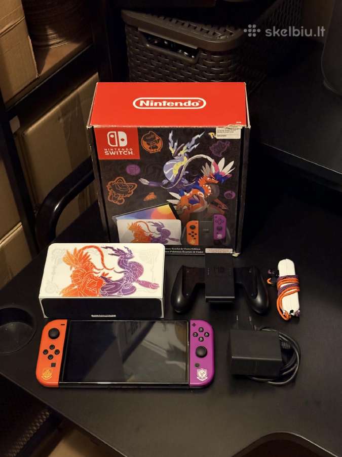 Nintendo Switch Oled Scarlet and Violet Edition - nuotraukos Nr. 3