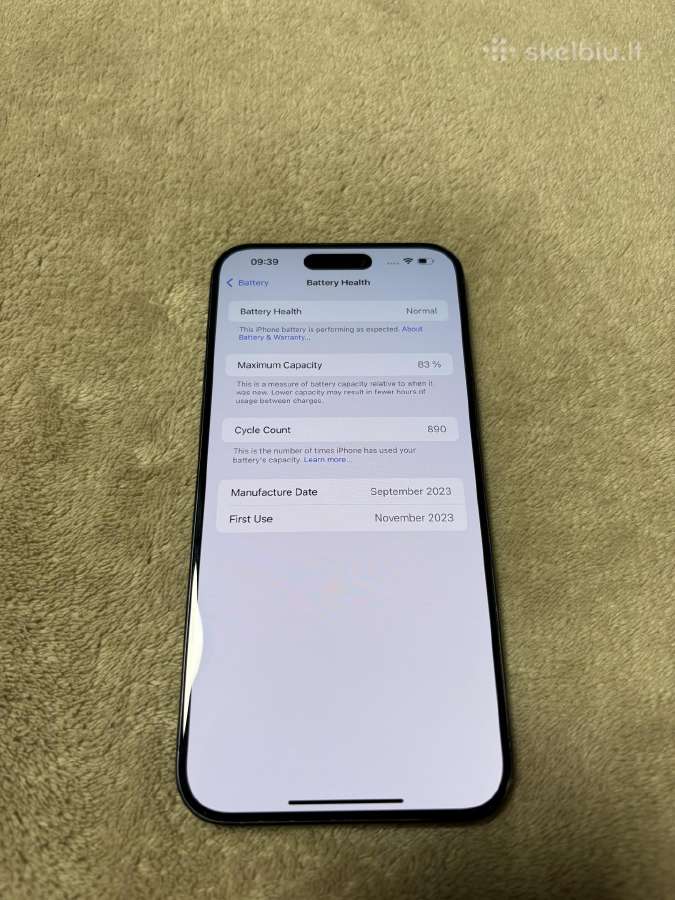 Apple iPhone 15 Pro Max, 256 GB, Blue Titanium - nuotraukos Nr. 2