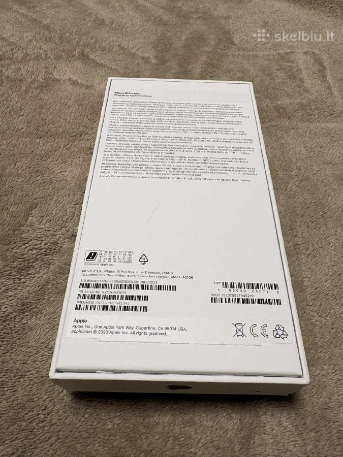 Apple iPhone 15 Pro Max, 256 GB, Blue Titanium - nuotraukos Nr. 6