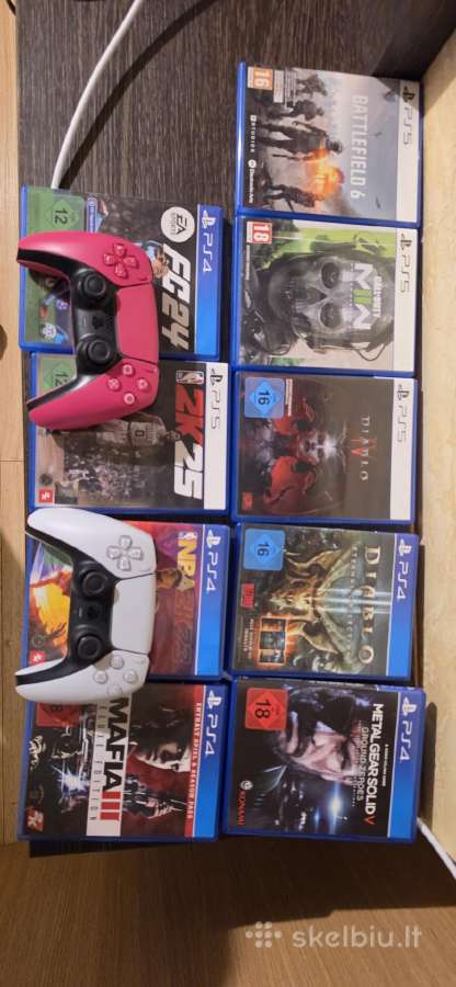 Ps5 1tb disc versija + 2 pulteliai ir zaidimai - nuotraukos Nr. 2