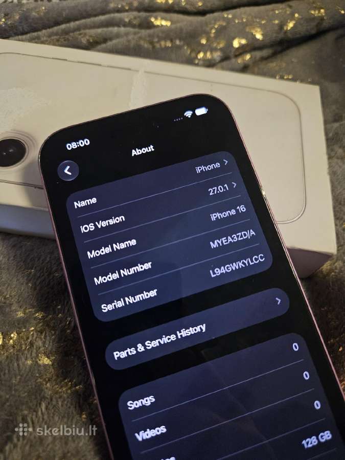 iPhone 16 128gb Rožinis Labai Geros Būklės - nuotraukos Nr. 2
