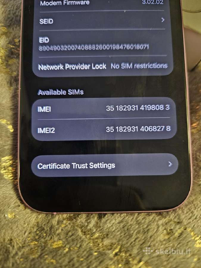 iPhone 16 128gb Rožinis Labai Geros Būklės - nuotraukos Nr. 3