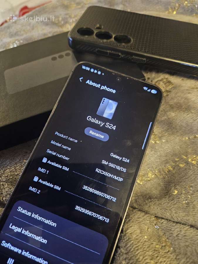 Samsung S24 256gb Black Labai Geros Būklės - nuotraukos Nr. 4