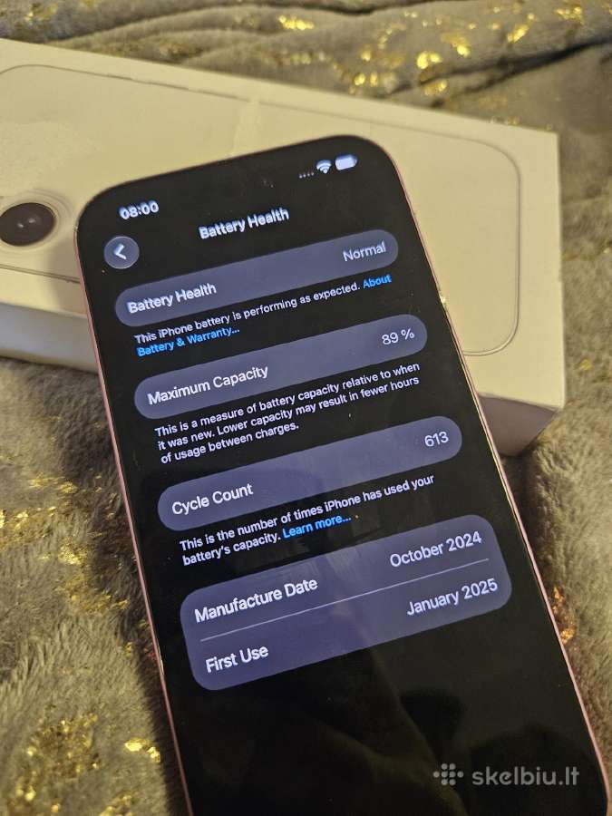 iPhone 16 128gb Rožinis Labai Geros Būklės - nuotraukos Nr. 4