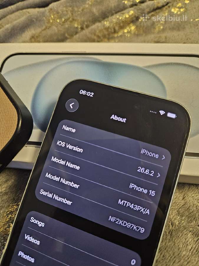 iPhone 15 128gb Light Blue Idealios Būklės - nuotraukos Nr. 2