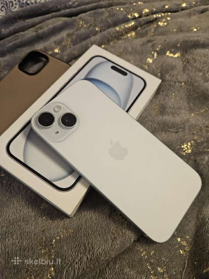 iPhone 15 128gb Light Blue Idealios Būklės - nuotraukos Nr. 6