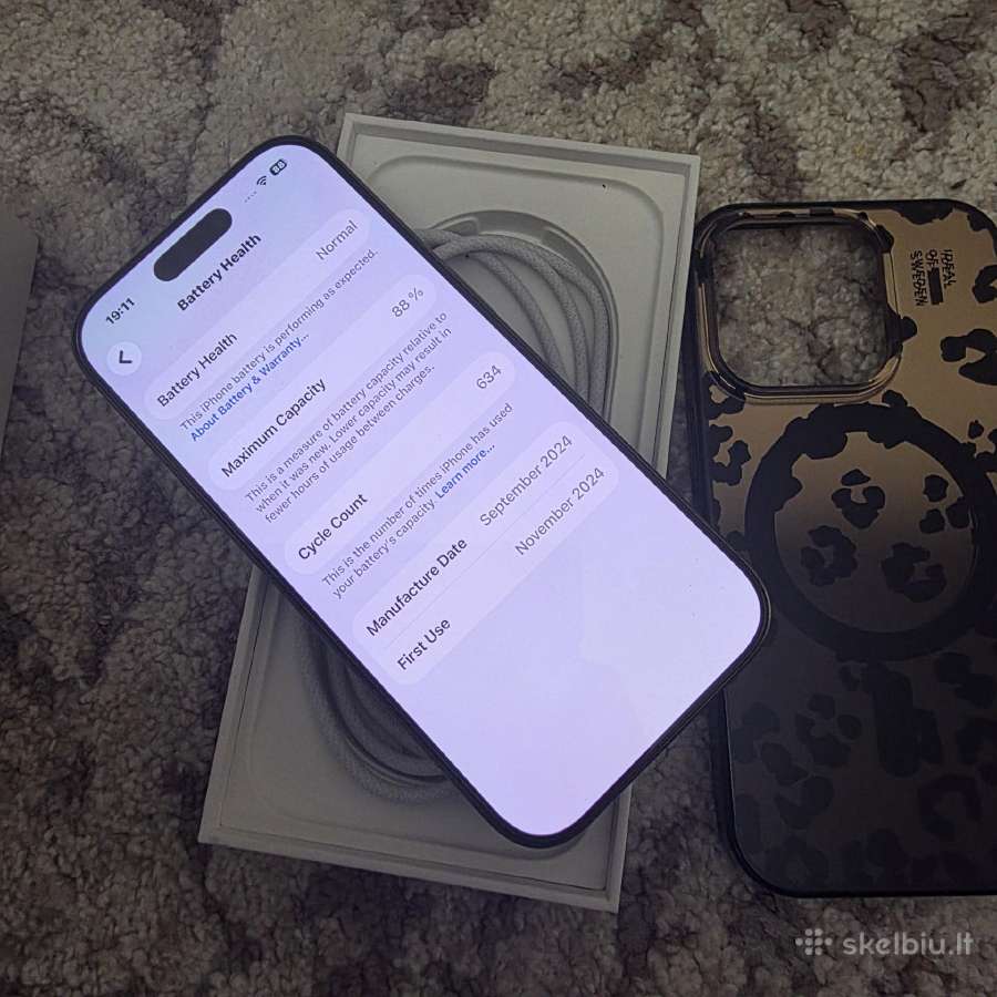 Parduodu Apple 16 Pro 256gb - nuotraukos Nr. 6