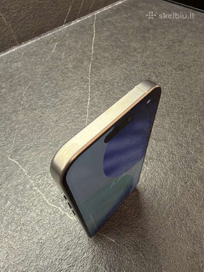 iPhone 15 Pro Natural Titanium 128gb - nuotraukos Nr. 6
