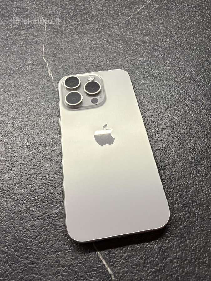 iPhone 15 Pro Natural Titanium 128gb - nuotraukos Nr. 8