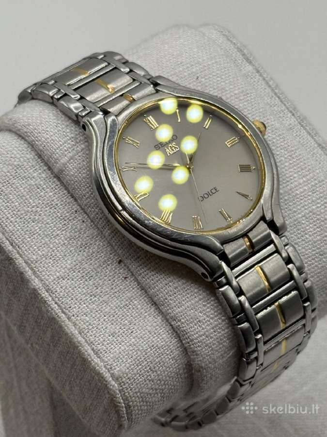 Vintažinis dviejų tonų Seiko Dolce Ags - nuotraukos Nr. 5