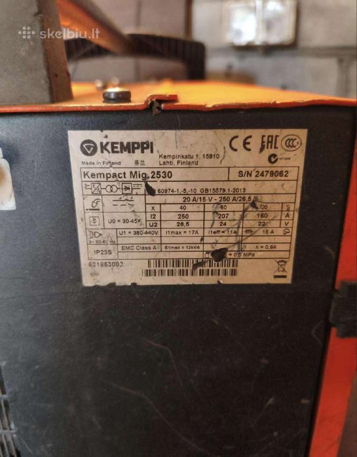 Kemppi Kempact Mig 2530 - nuotraukos Nr. 6