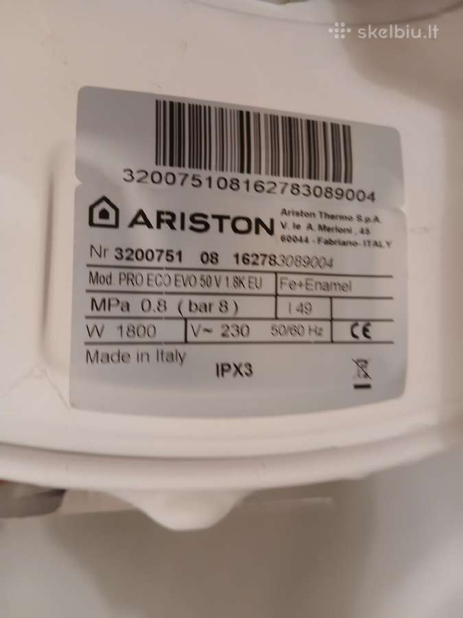 Ariston elektrinis boileris - nuotraukos Nr. 3