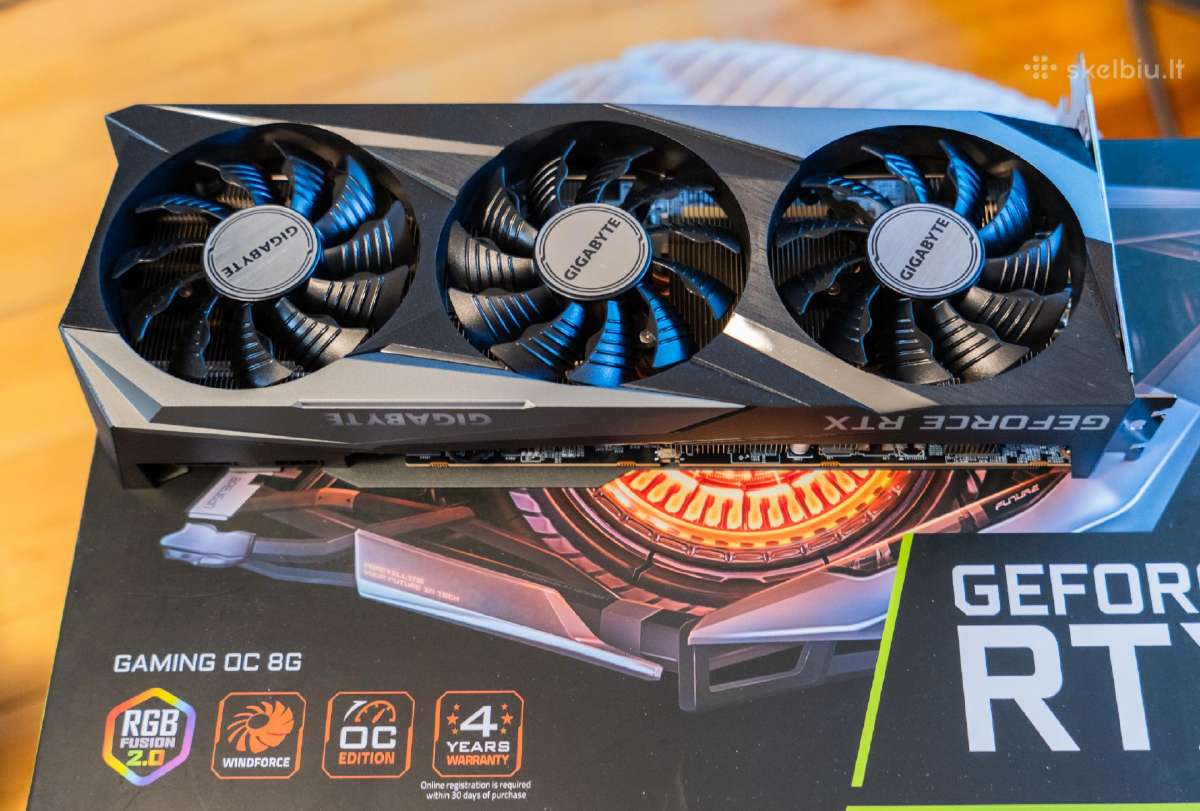 Gigabyte Geforce Rtx 3070 Gaming Oc 8gb Gddr6 - nuotraukos Nr. 3