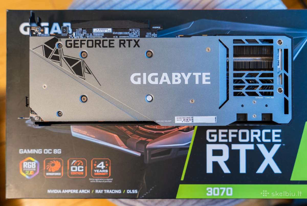 Gigabyte Geforce Rtx 3070 Gaming Oc 8gb Gddr6 - nuotraukos Nr. 4