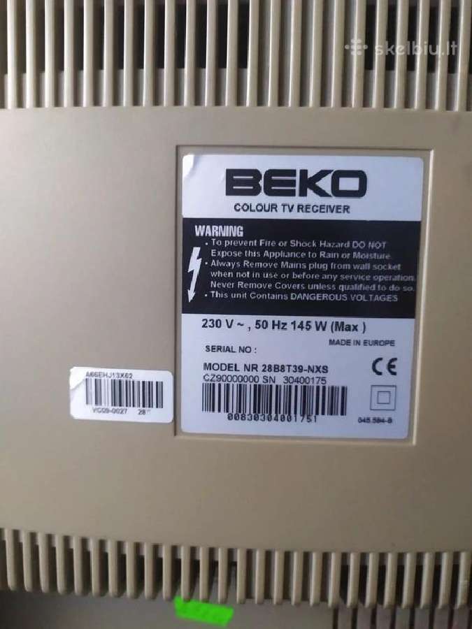Beko 28b8t39-nxs Crt (kineskopinis) Televizorius - nuotraukos Nr. 9