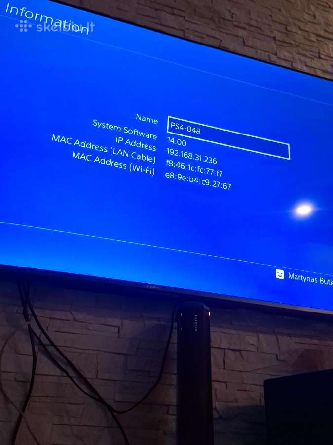 Playstation 4 slim 1tb + žaidimas - nuotraukos Nr. 3