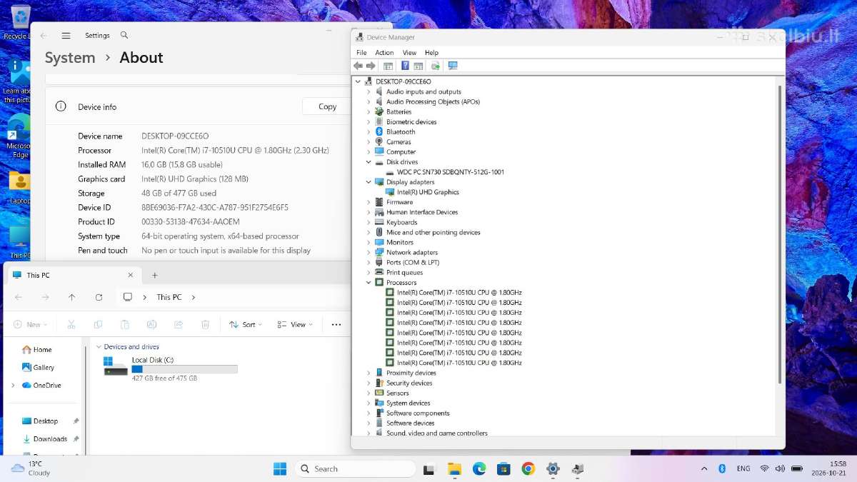 Lenovo Thinkpad X1 Carbon 8gen i7 16gb 512ssd - nuotraukos Nr. 6