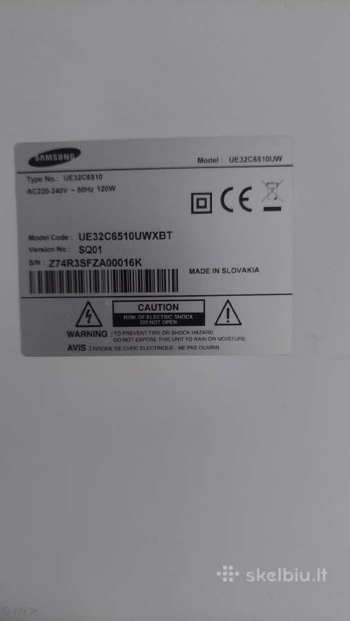 Samsung televizorius Ue32c6510uw Smart - nuotraukos Nr. 4