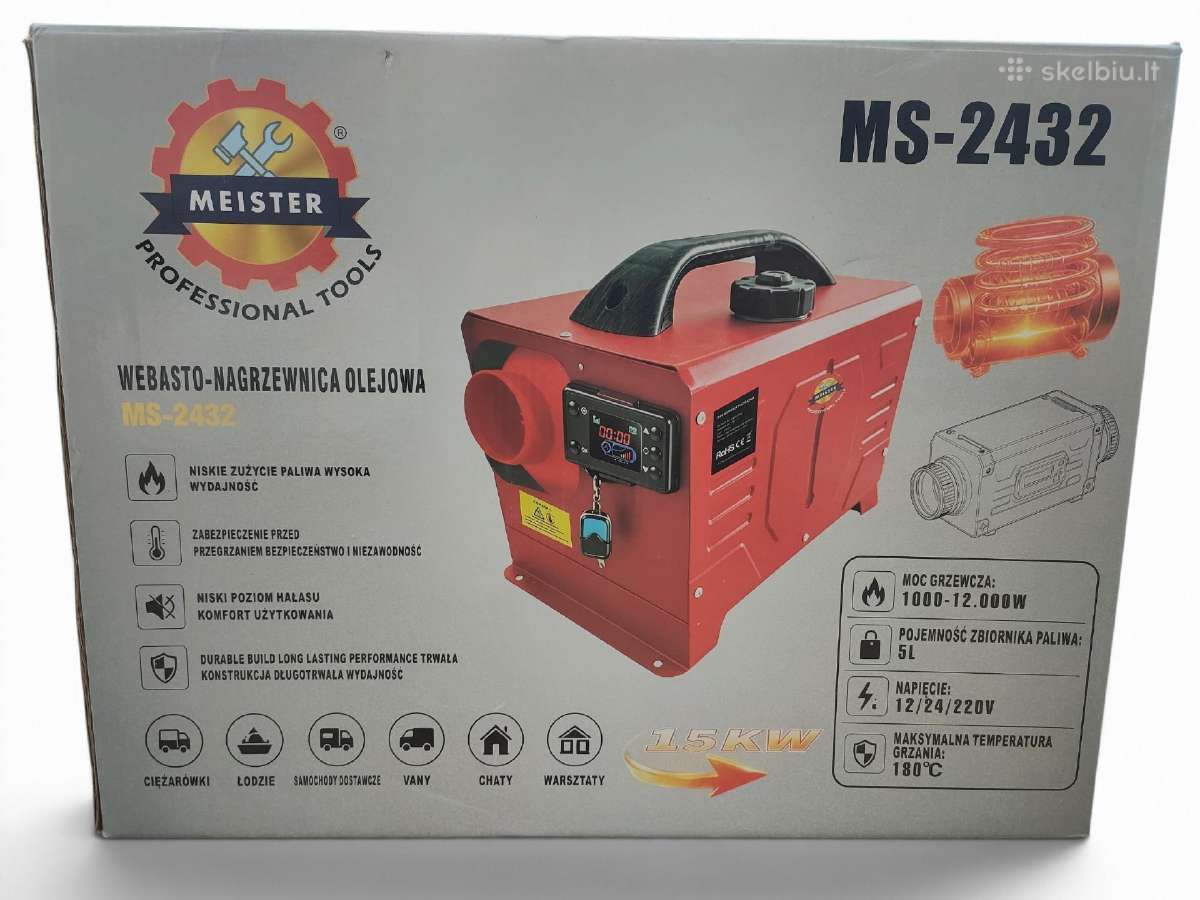 Dyzelinis šildytuvas webasta 12kw, 12v 230v - nuotraukos Nr. 6