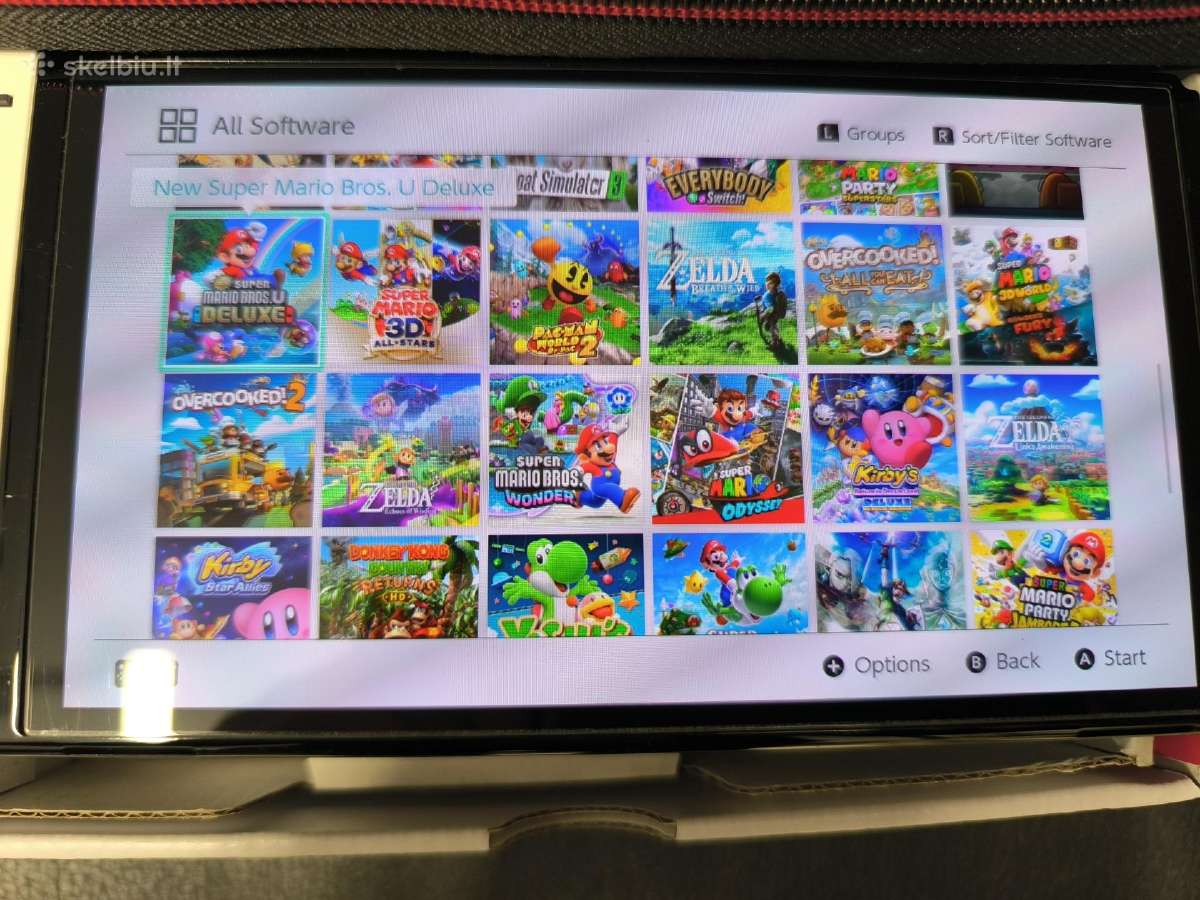 Atrištas Nintendo Switch Oled 512gb 60 žaidimų - nuotraukos Nr. 8